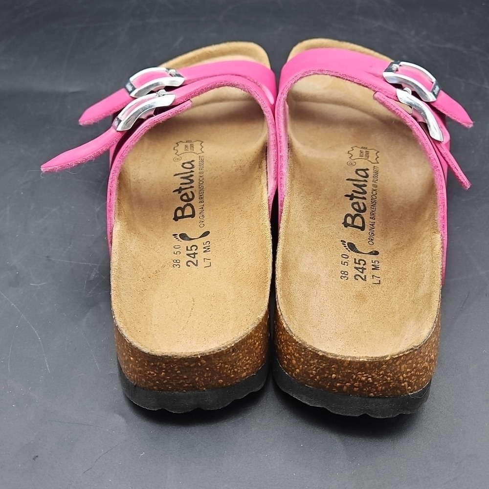 Birkenstock Pink Betula Sandals, Size 7, Narrow, EUC. SAME DAY SHIPPING! - Picture 4 of 9